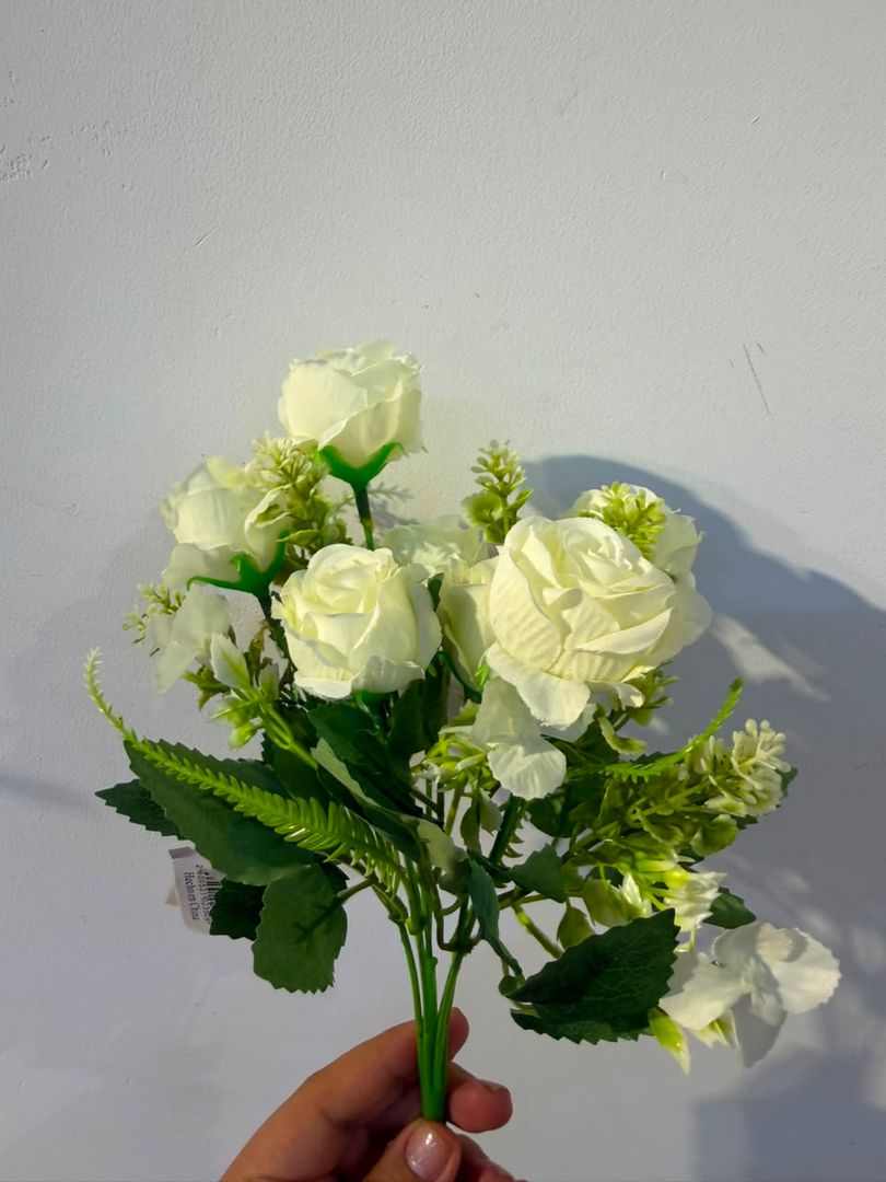 MINI ROSA X 7 BLANCA 