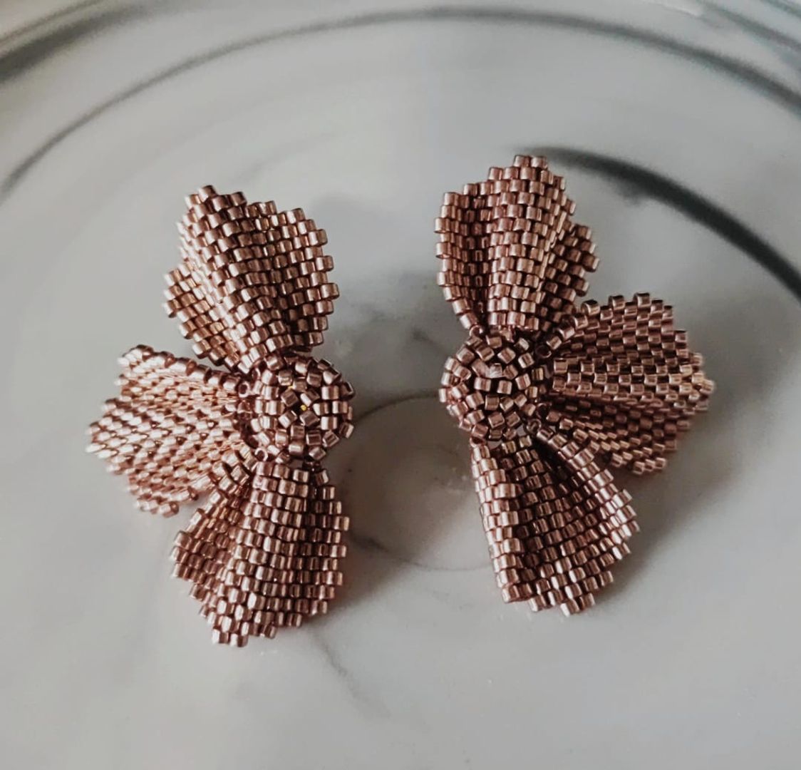 Topo Flor 3 Pétalos Miyuki