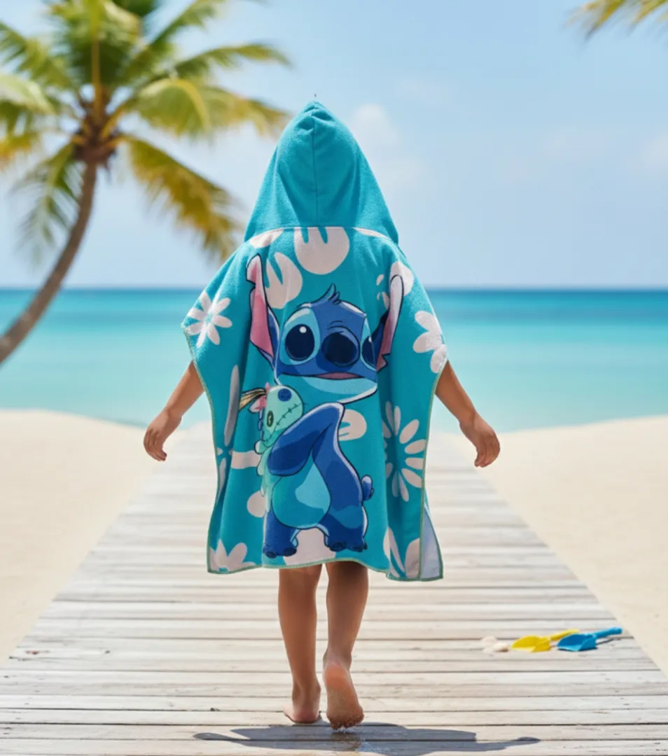 Toalla con capucha Stitch 