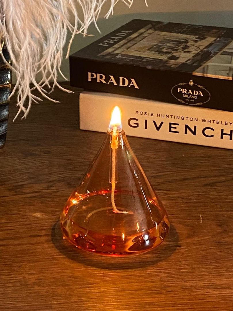 Velas de Cristal Ambar