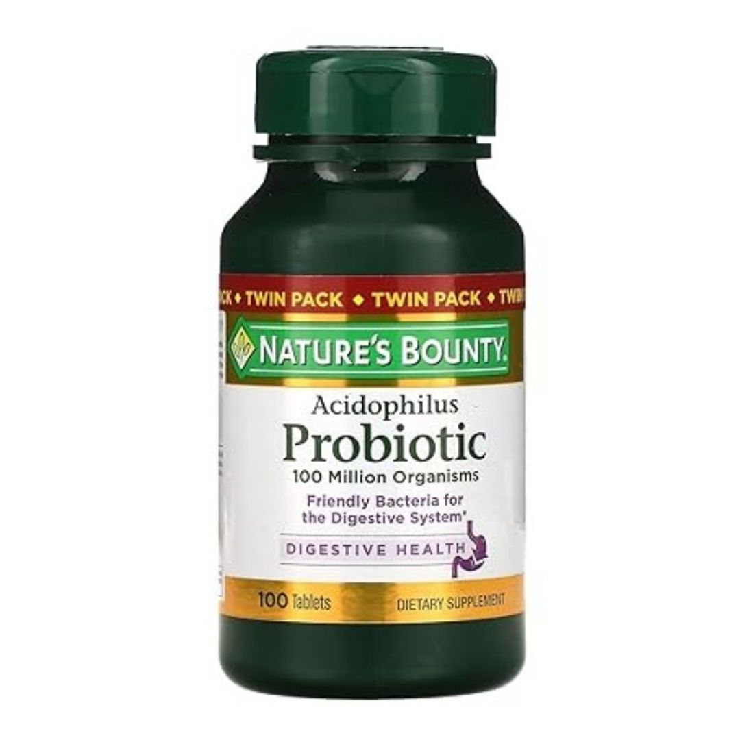 Probiótico 100million Organisms  100 tab Natures Bounty
