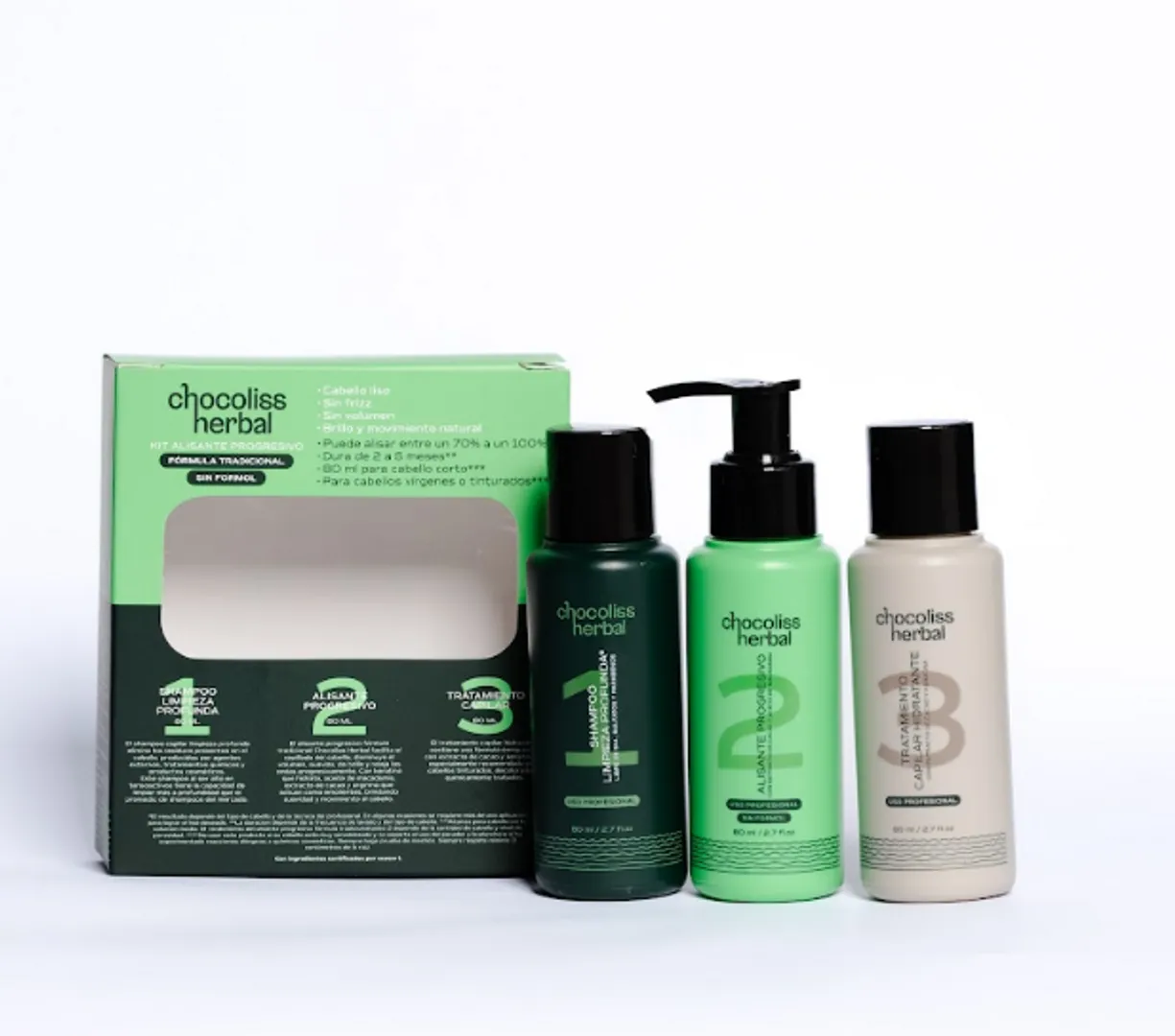 Kit de 80ml alisante - formula tradicional 