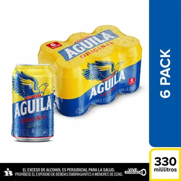 Imagen del producto AGUILA ORIGINAL LATA*6*330ML