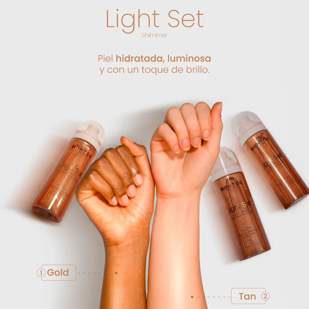 LIGHT SET SHIMMER MIST TONER 100ML MONTOC