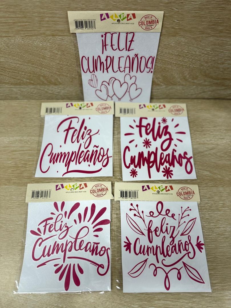 000 STICKER PEQUEÑO "FELIZ CUMPLEAÑOS"