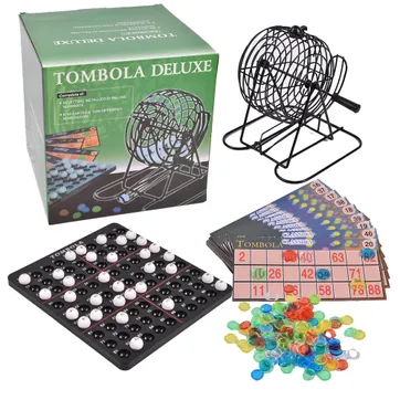 JUEGO DE BINGO CON BOLILLERO METALICO 90 NUMEROS Y 40 CARTONES - imagen 1