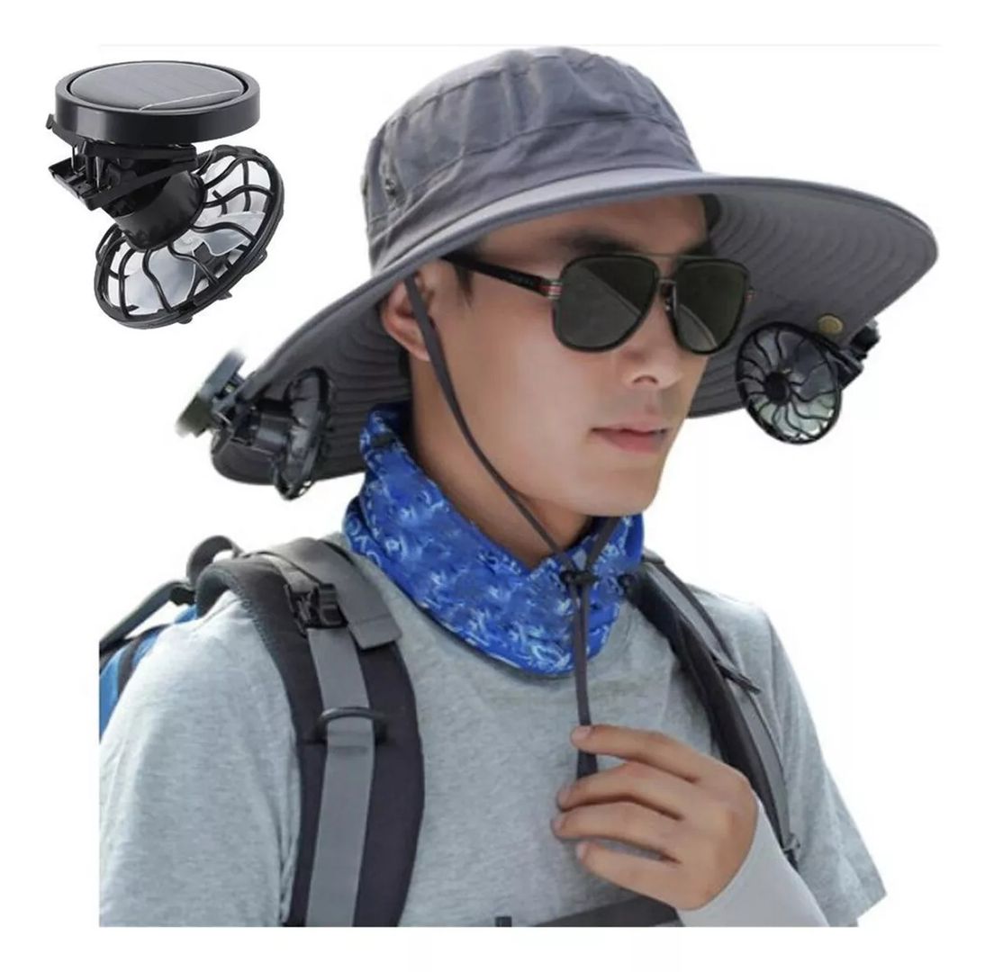 VENTILADOR SOLAR DE PINZA PARA SOMBREROS GORRAS