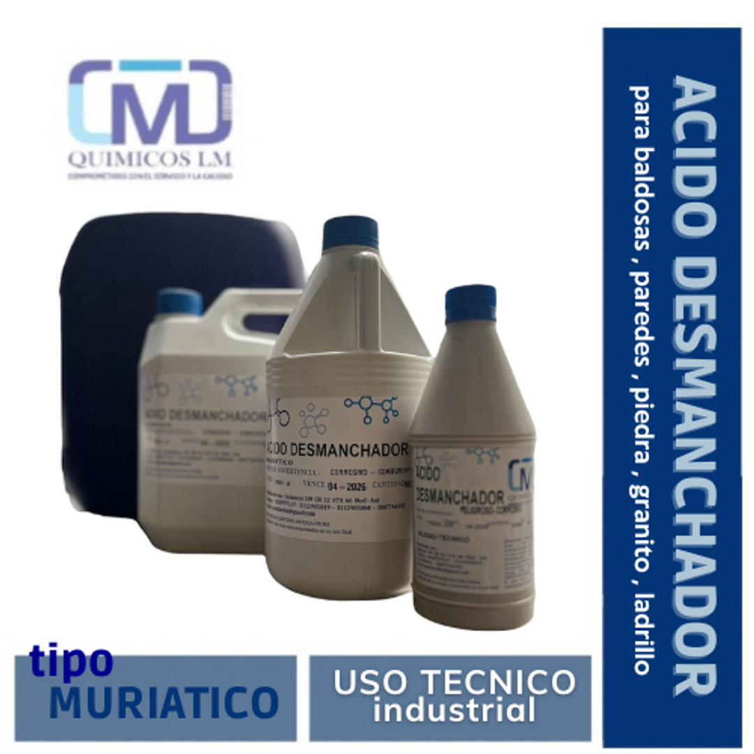 ÁCIDO DESMANCHADOR (TIPO MURIATICO) 