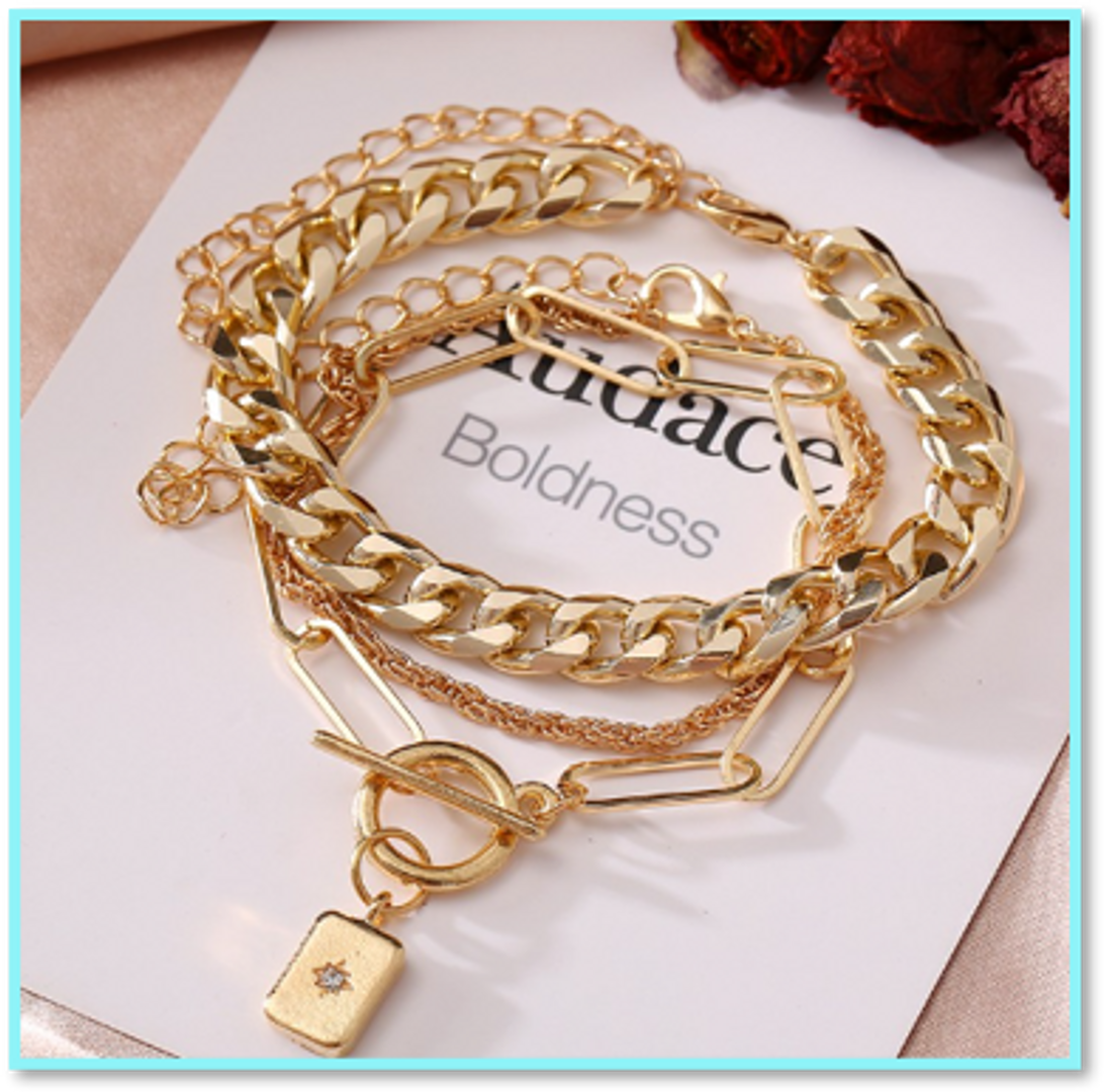 SET DE PULSERAS X 4