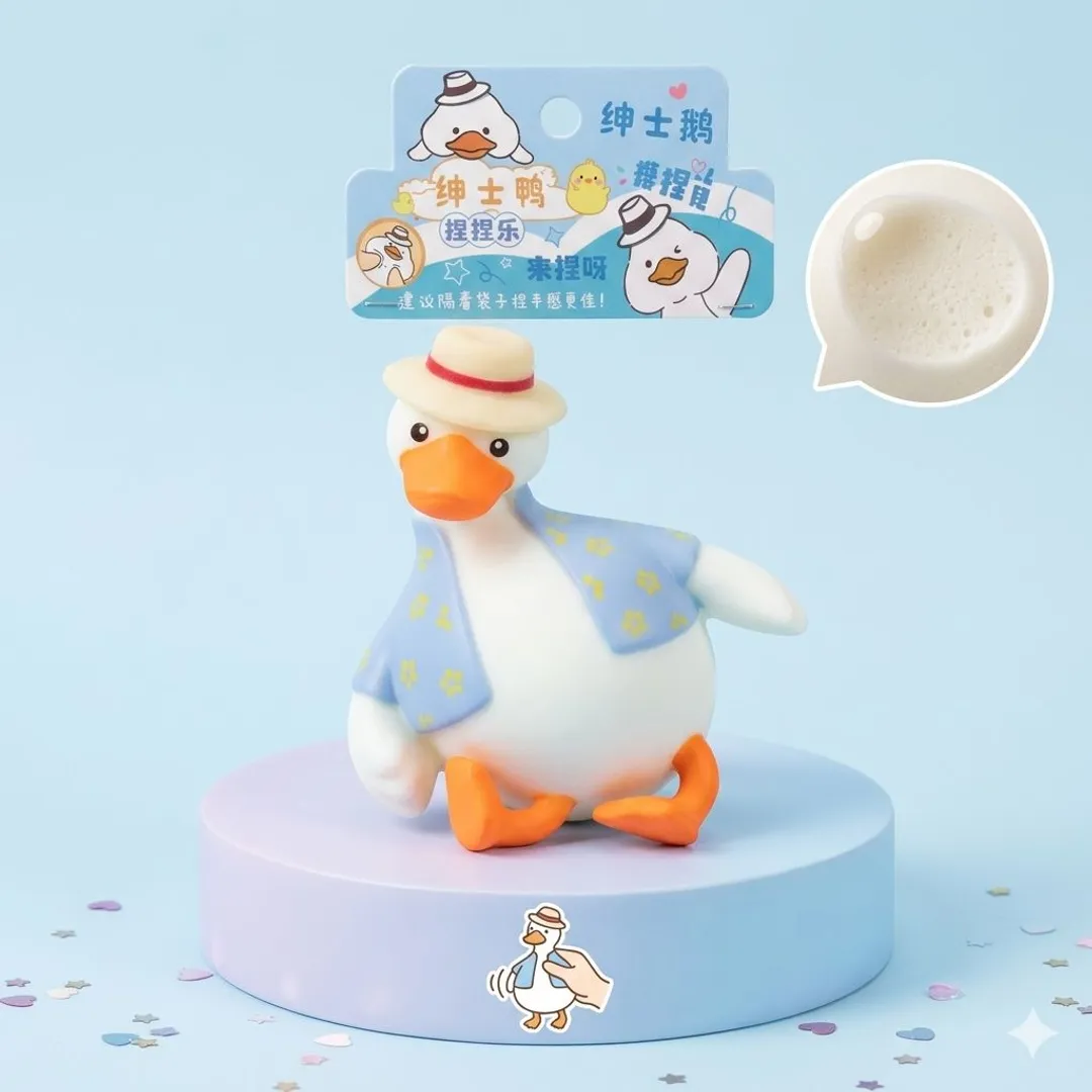 squishy pato grande relleno de foamy