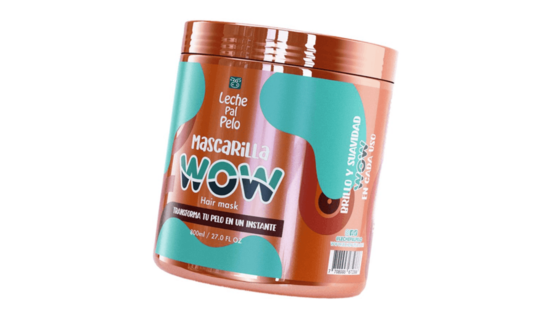 MASCARILLA WOW 800ML LECHE PAL PELO