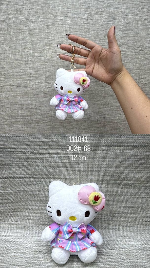 LLAVERO VESTIDO HELLO KITTY 12 CM