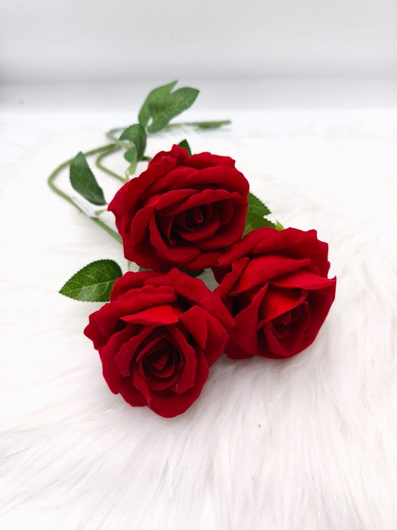 ROSA GAMUZADA INDIVIDUAL ROJA RS/063-1