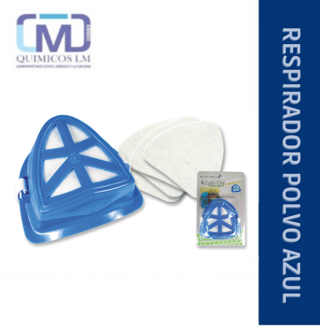 RESPIRADOR POLVO AZUL 