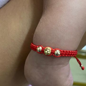 Imagen del producto Pulsera tejida balin 5mm liso e italiano 6mm 