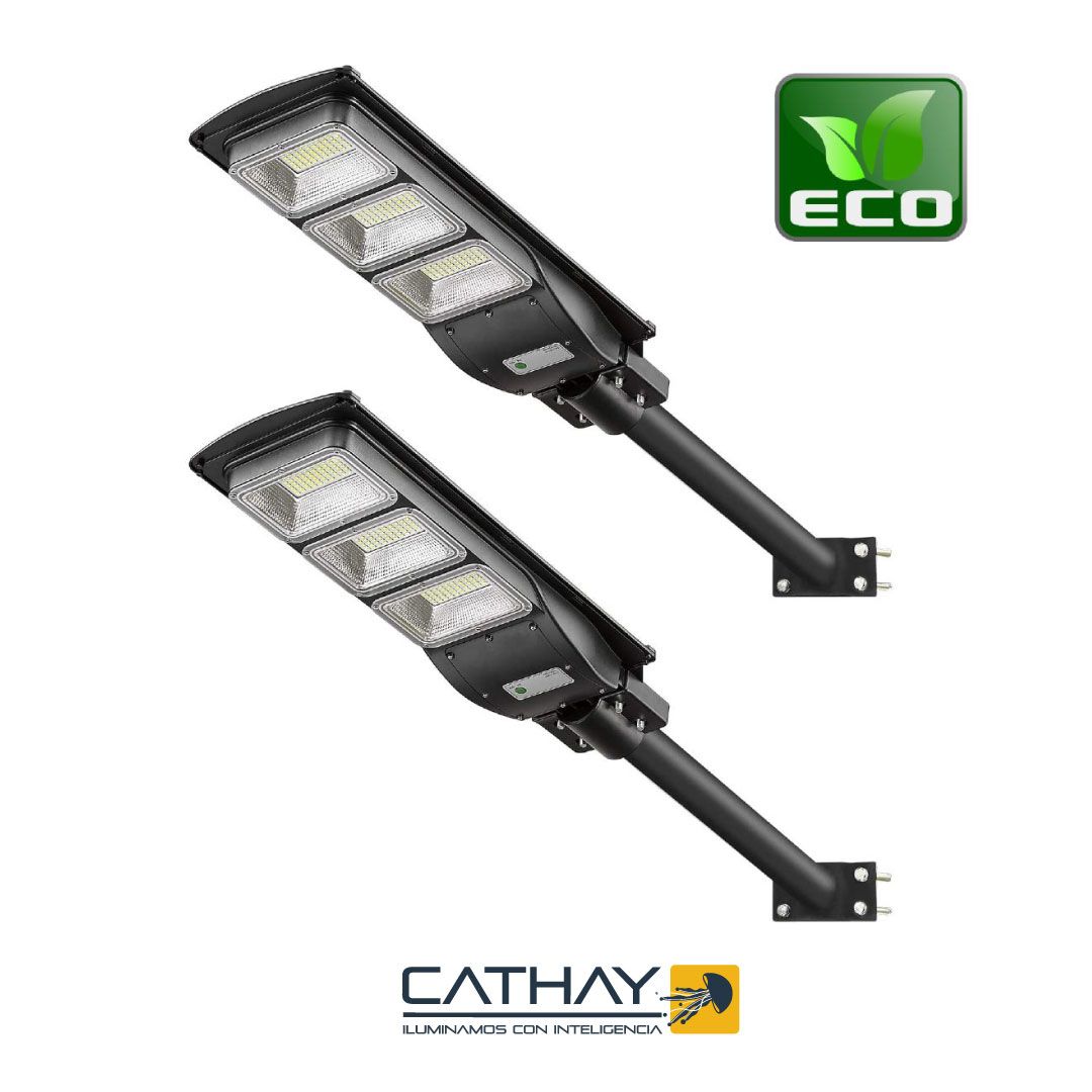 LAMPARA SOLAR CON PANEL SOLAR 45W