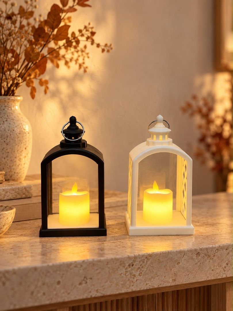 Mini farol decorativo luz LED