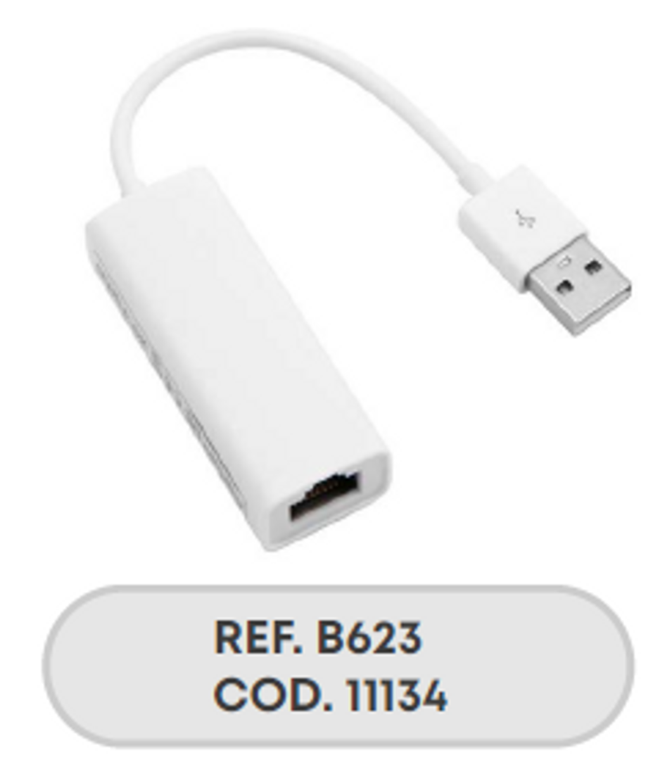 CONVERTIDOR USB 2.0 A RJ45 BLANCO