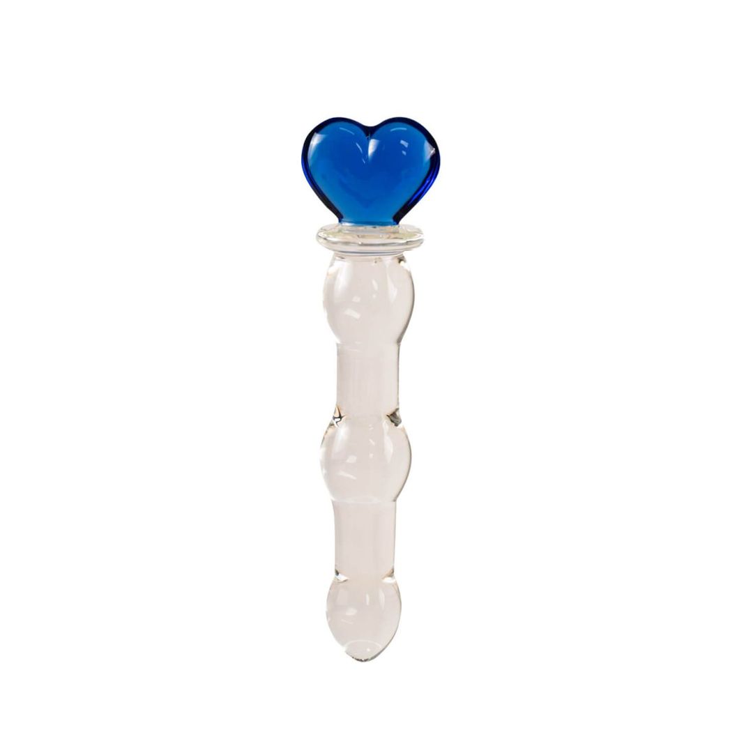 DILDO DE VIDRIO ROHAN AZUL