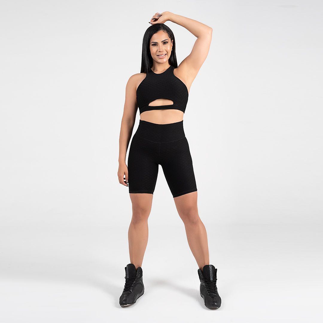 Biker Texturizado Amelia Push Up