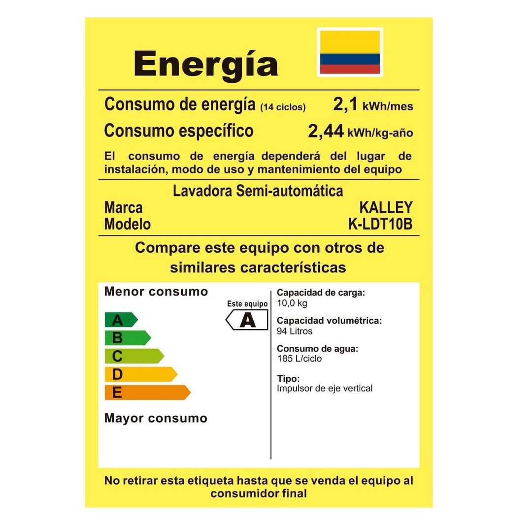 LAV SEMI KALLEY 10 KG - 22 LBS	