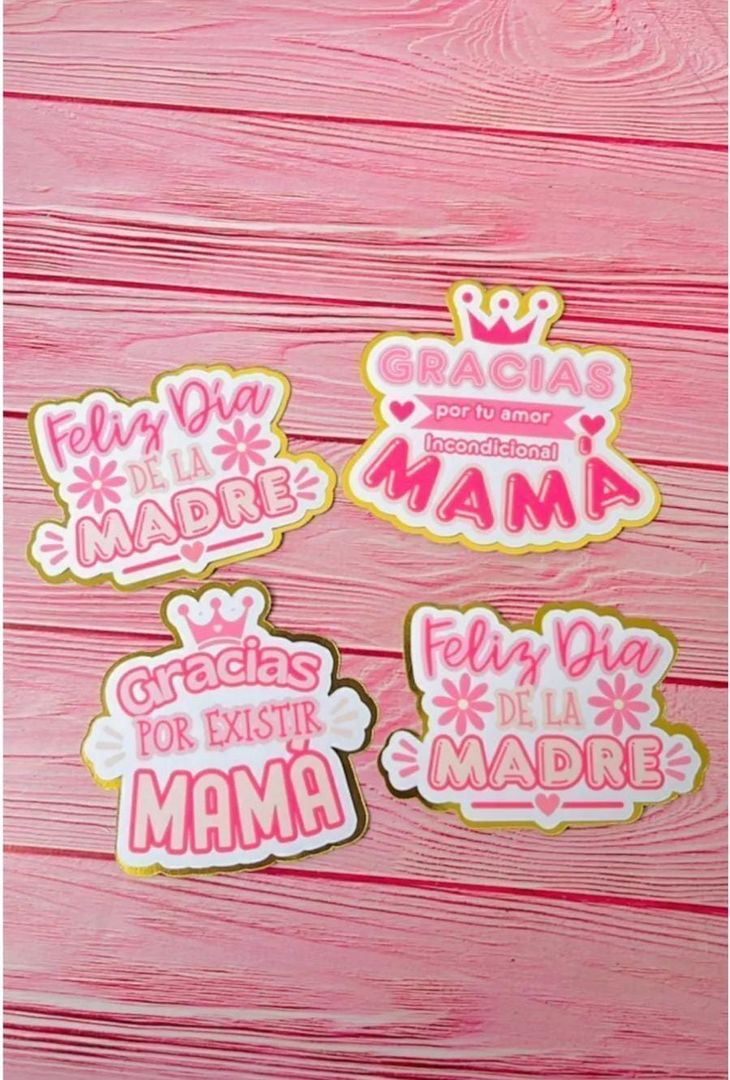 TOPPER MADRE COLOR DOBLE 