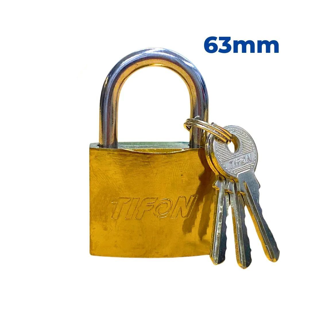 CANDADO DORADO TIFON 63 MM