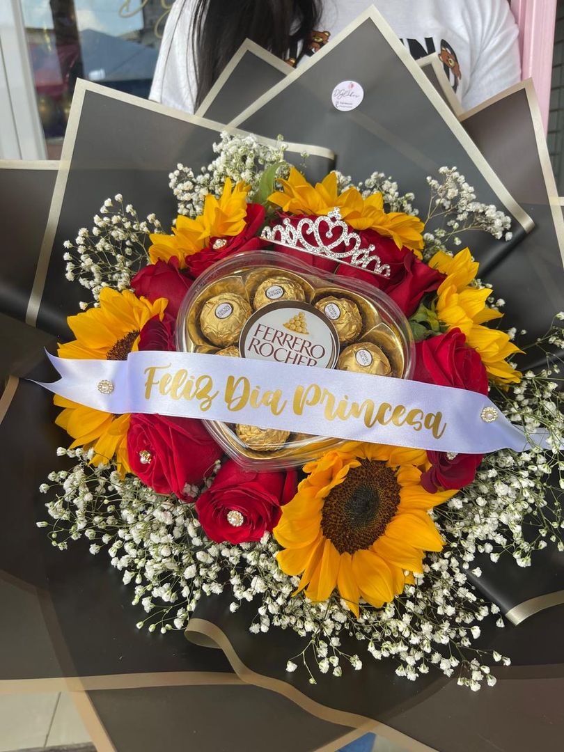 Ramo con chocolates 