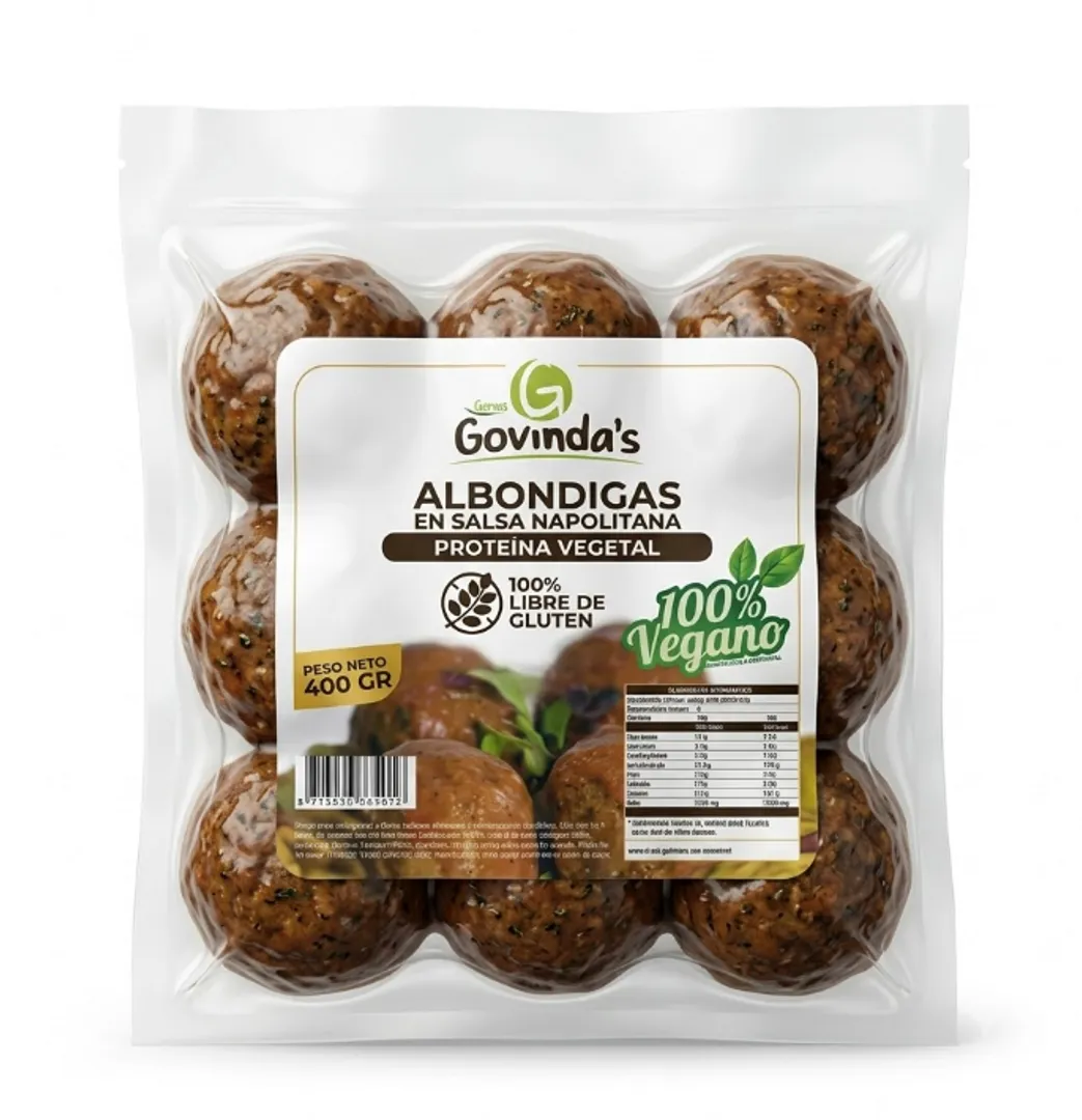 ALBONDIGA EN SALSA VEGANA GOVINDAS