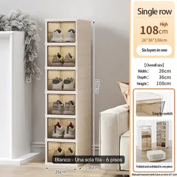 ORGANIZADOR DE ZAPATOS PLEGABLES  - imagen 1