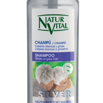 Imagen del producto Naturvital Champú Cabellos Blancos Y Grises Silver 