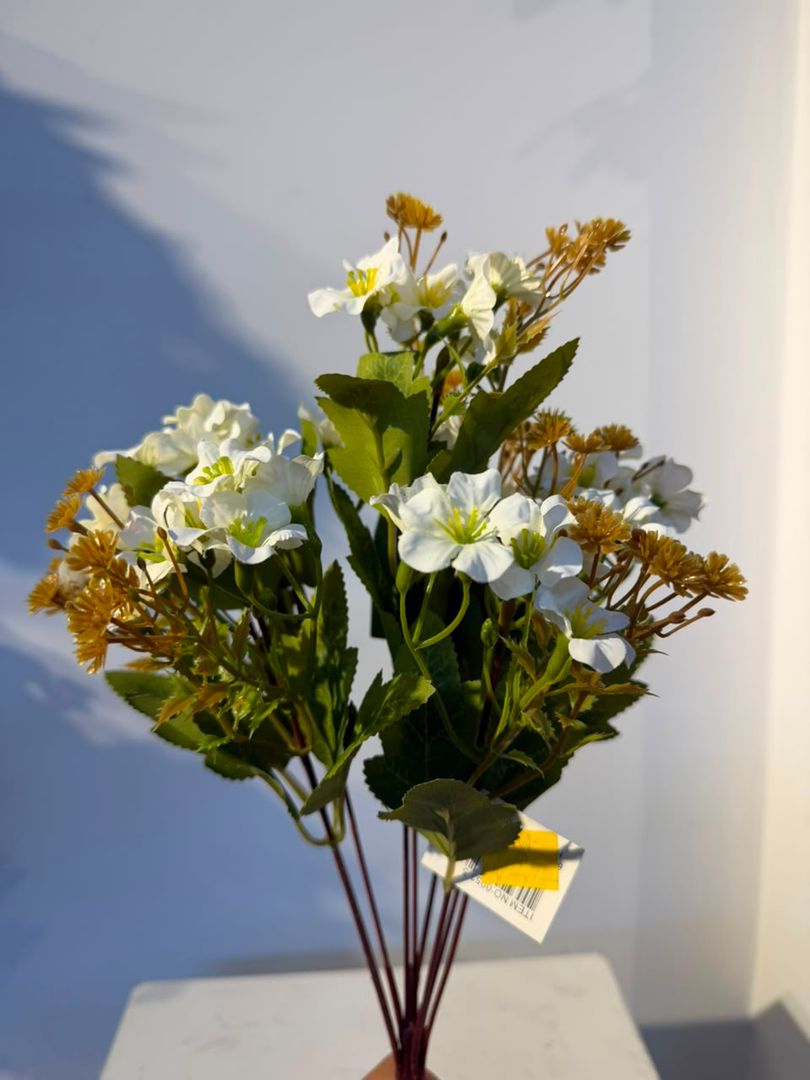 FOLLAJE BLANCO CON HOJAS X 9 VARAS