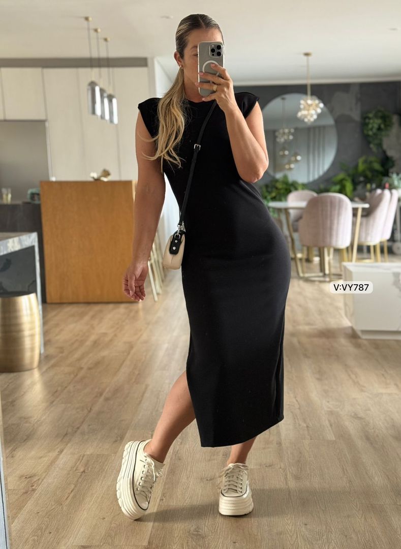 VESTIDO RIB VY787