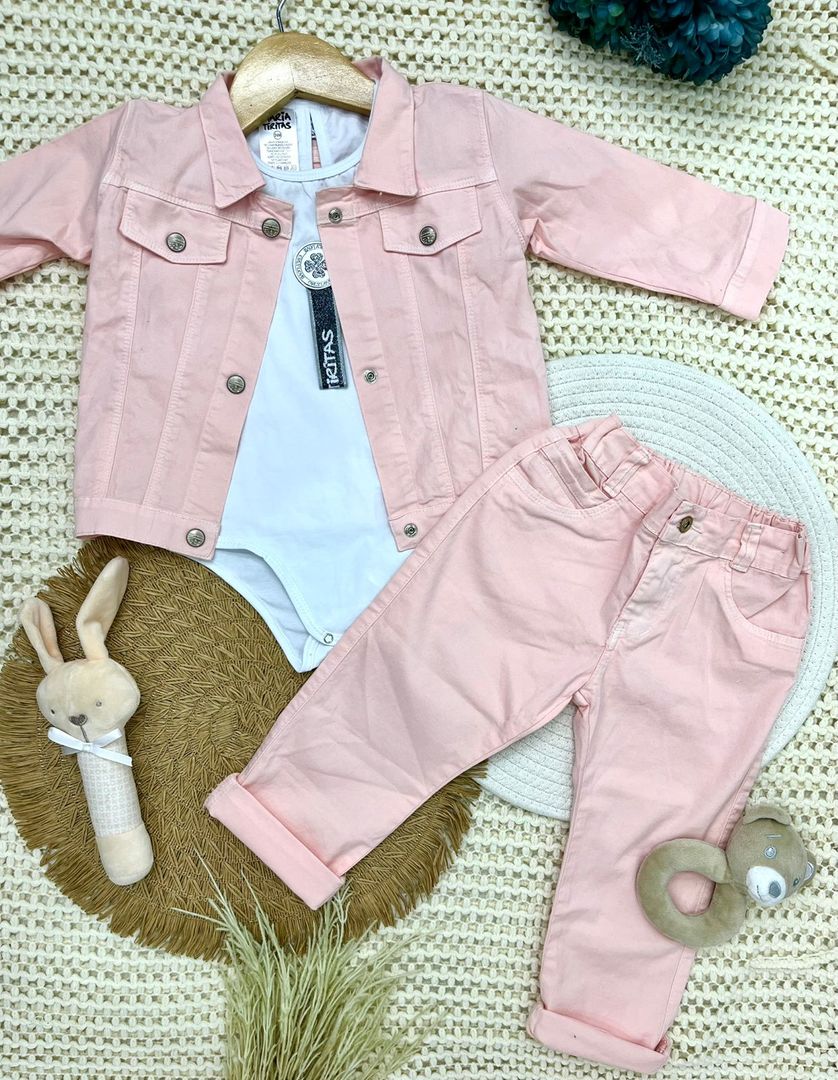 Trio chaqueta bebita