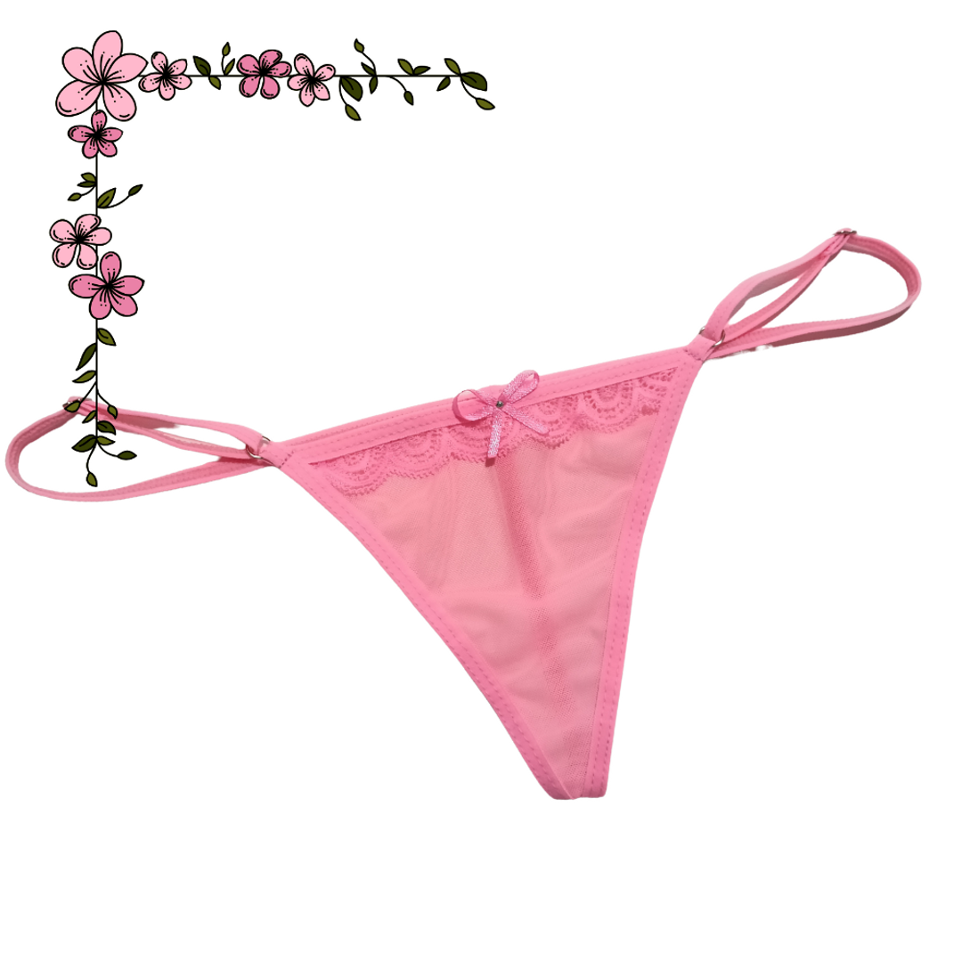 Tanga hilo con encaje