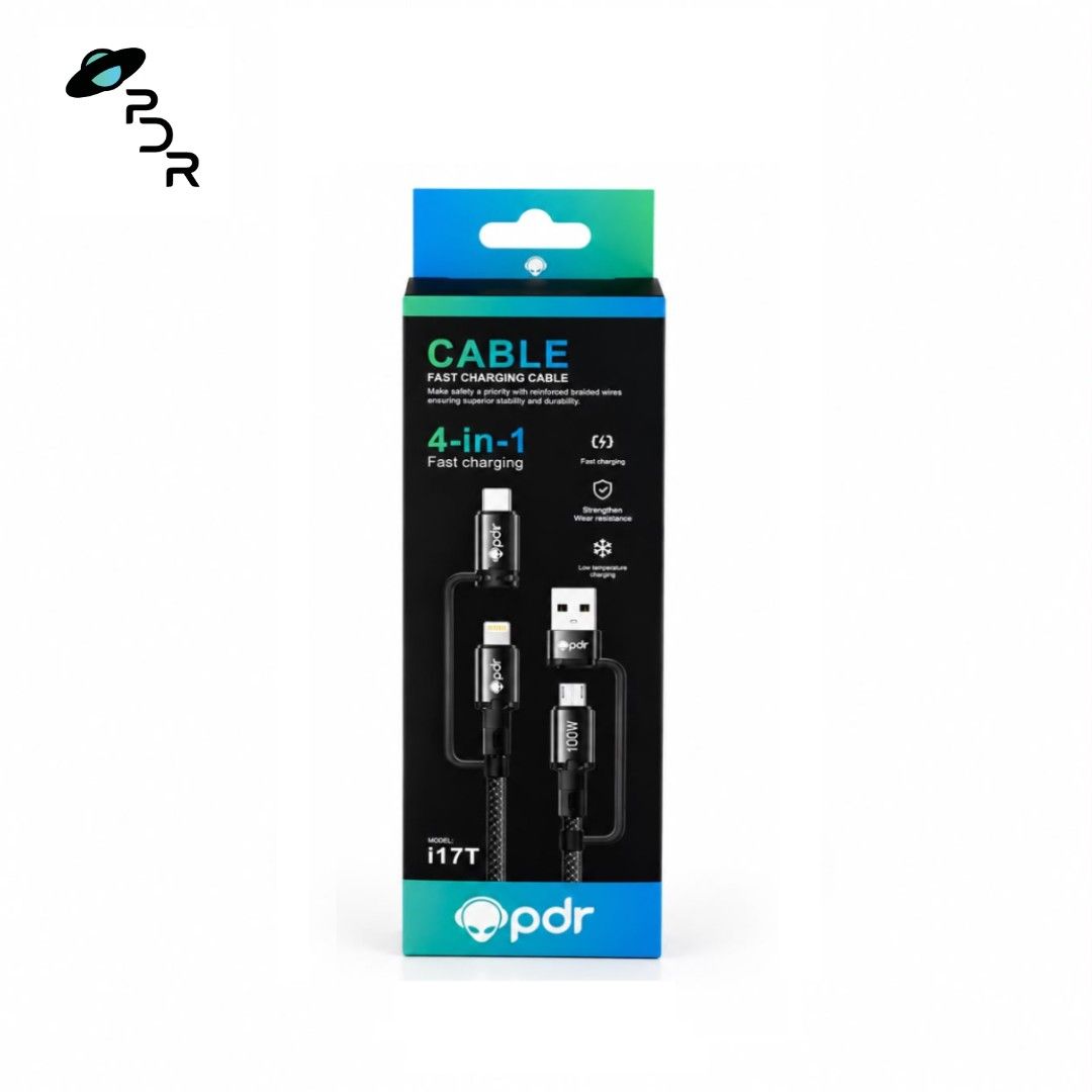 CABLE CARGA RAPIDA 4IN1 PDR i17T