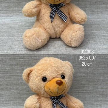 Imagen del producto OSO MARRON CON CORBATA DE CUADROS 20 CM 