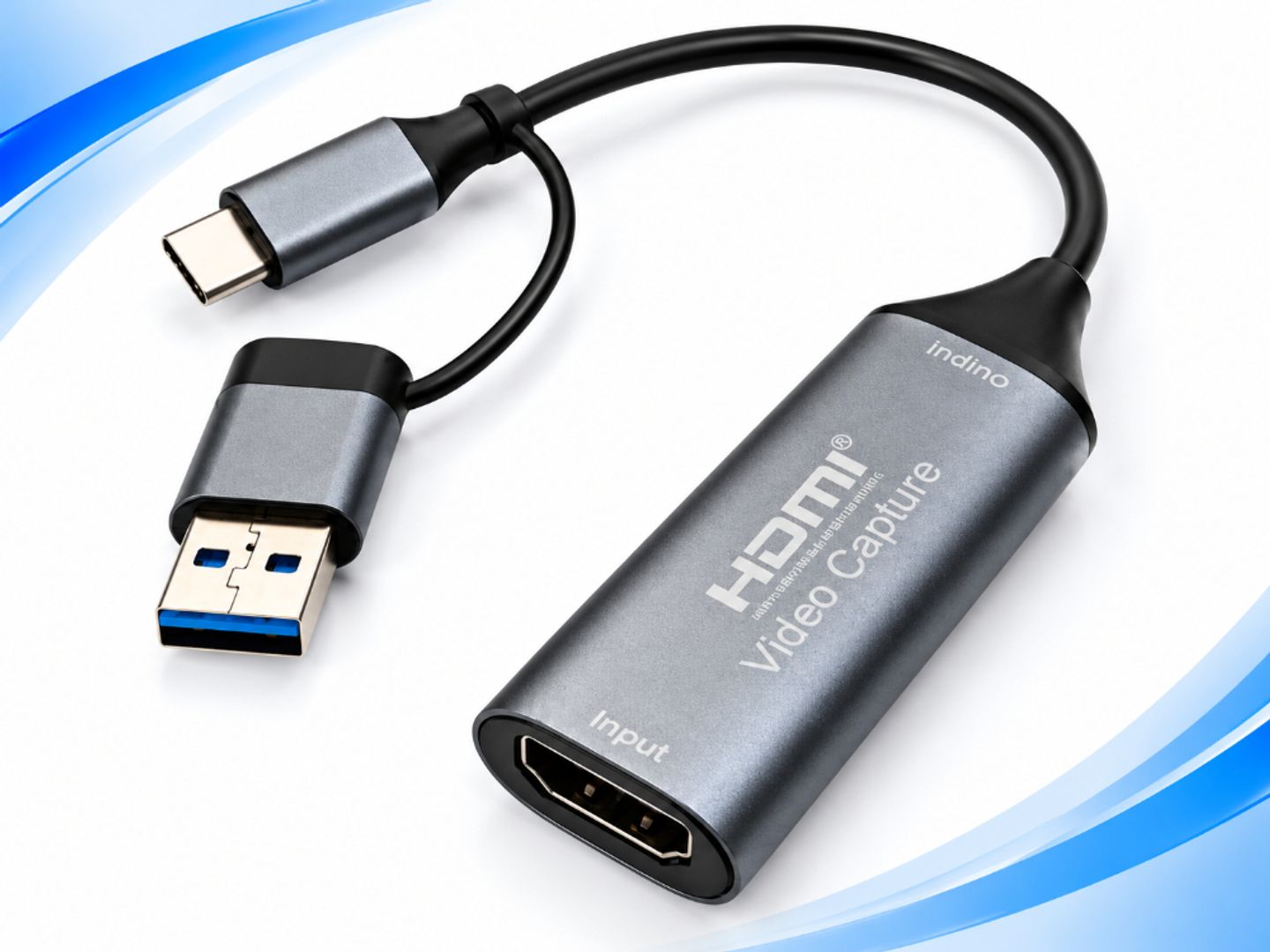 CAPTURADORA DE VIDEO HDMI 2 EN 1 – USB-A Y USB-C