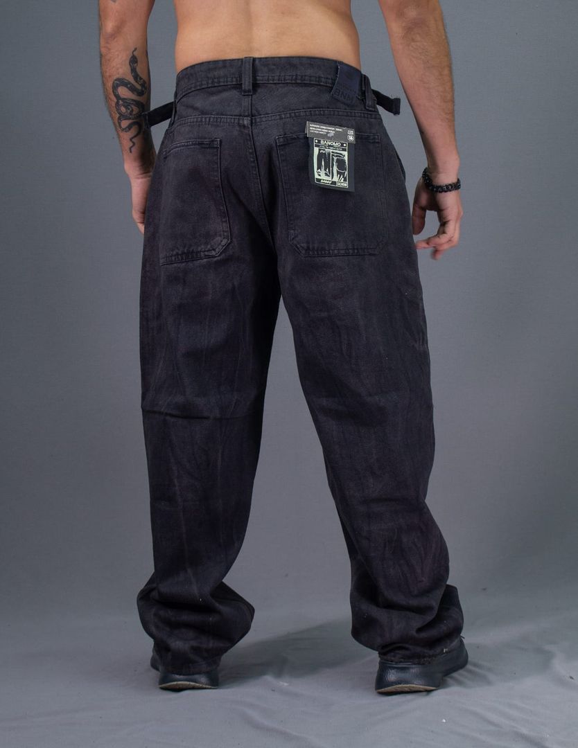 JEANS BAGGY CORREAS NG-GRIS