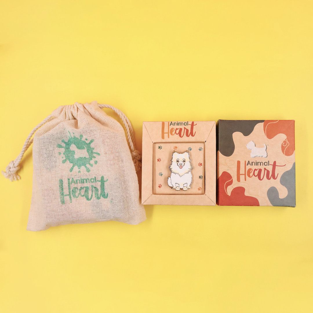 PIN POMERANIA BLANCO