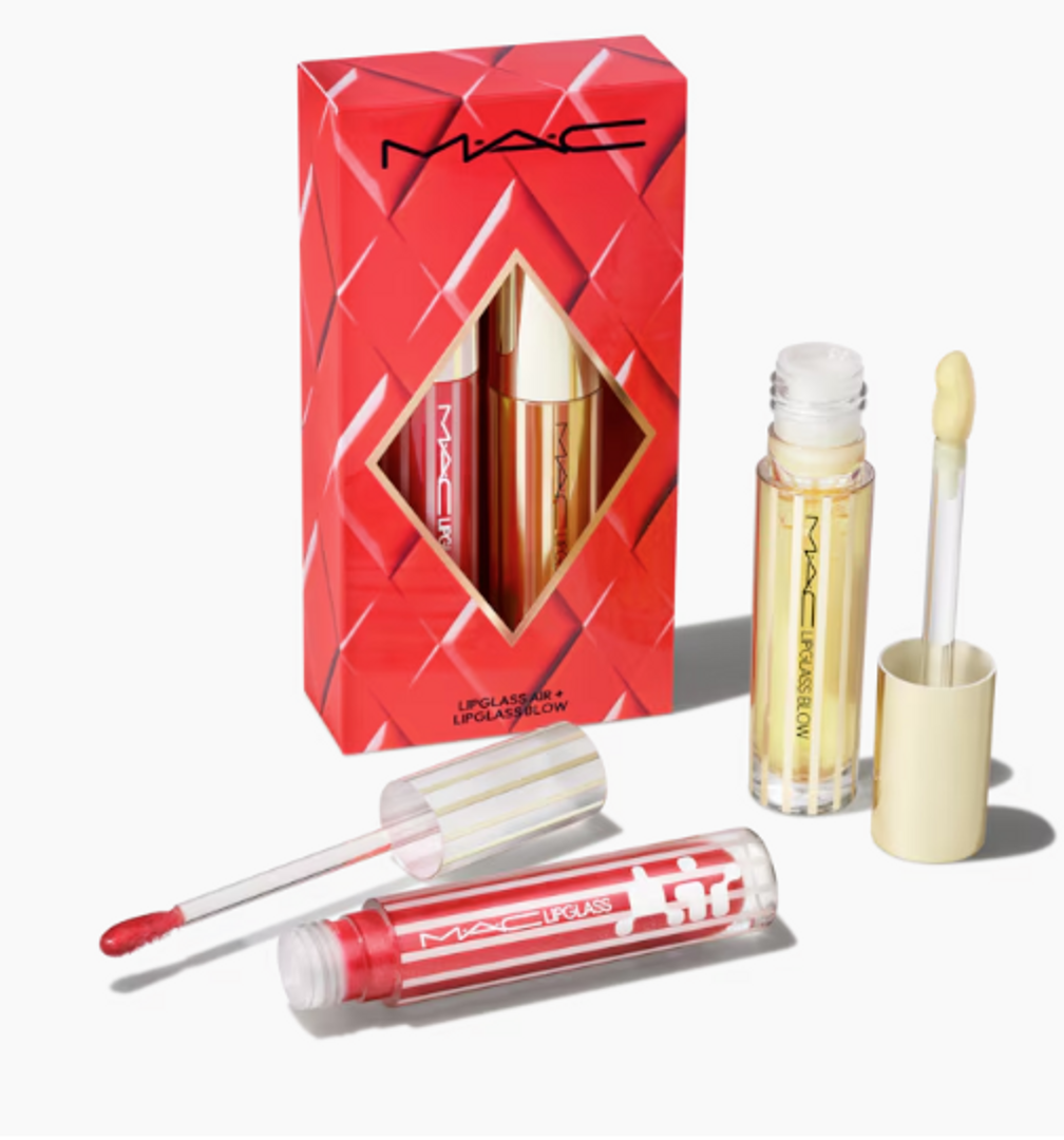 MAC BLOWING AIR KISSES GLOSSY LIPS DUO
