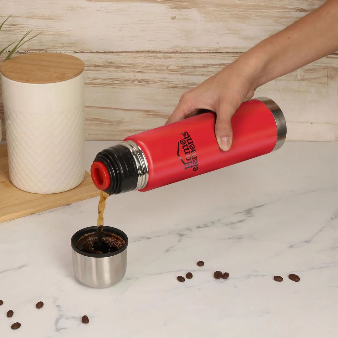  Termo Acero Doble Pared 0,5 Litros Home Elements - Rojo