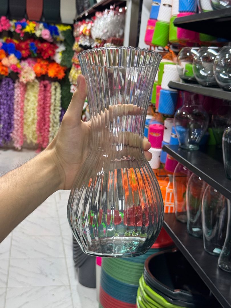 Florero de vidrio 