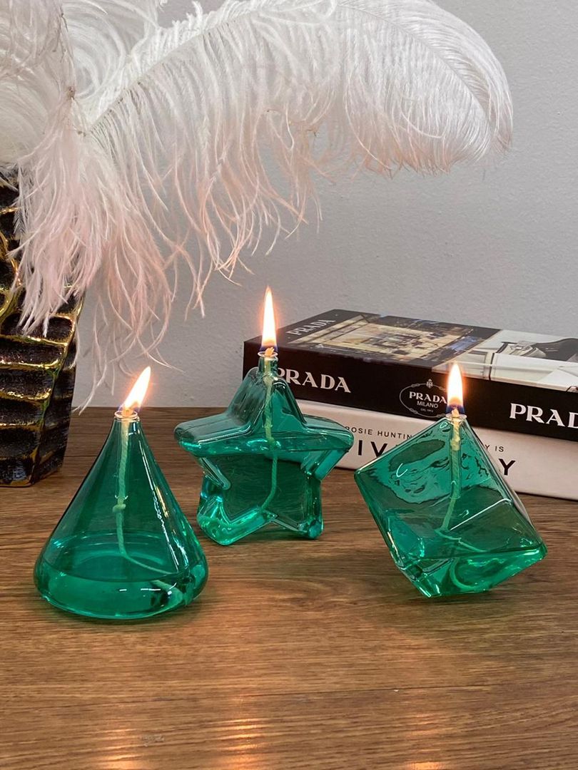 Velas de Cristal Verde