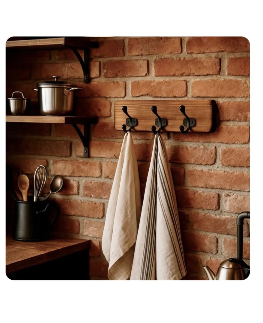 Perchero Madera y Hierro 