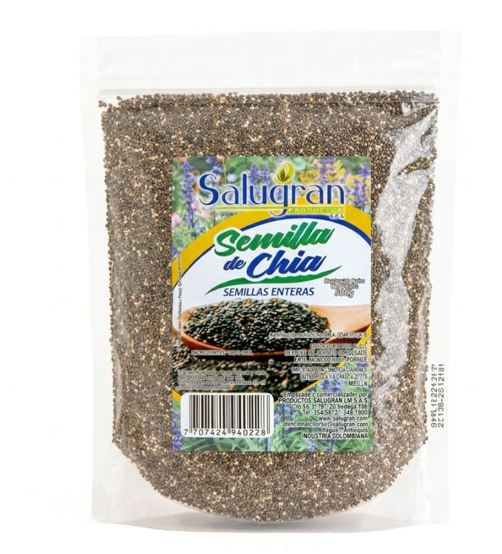SEMILLA DE CHIA X 500GR SALUGRAN