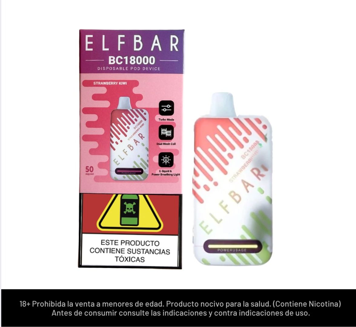 Elfbar Strawberry Kiwi Bc 18.000 Puffs