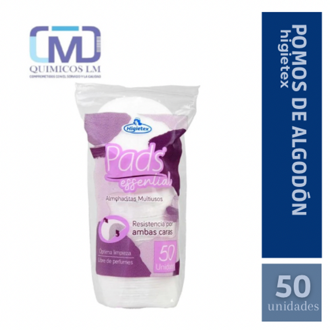 POMOS DE ALGODÓN X50und HIGIETEX 