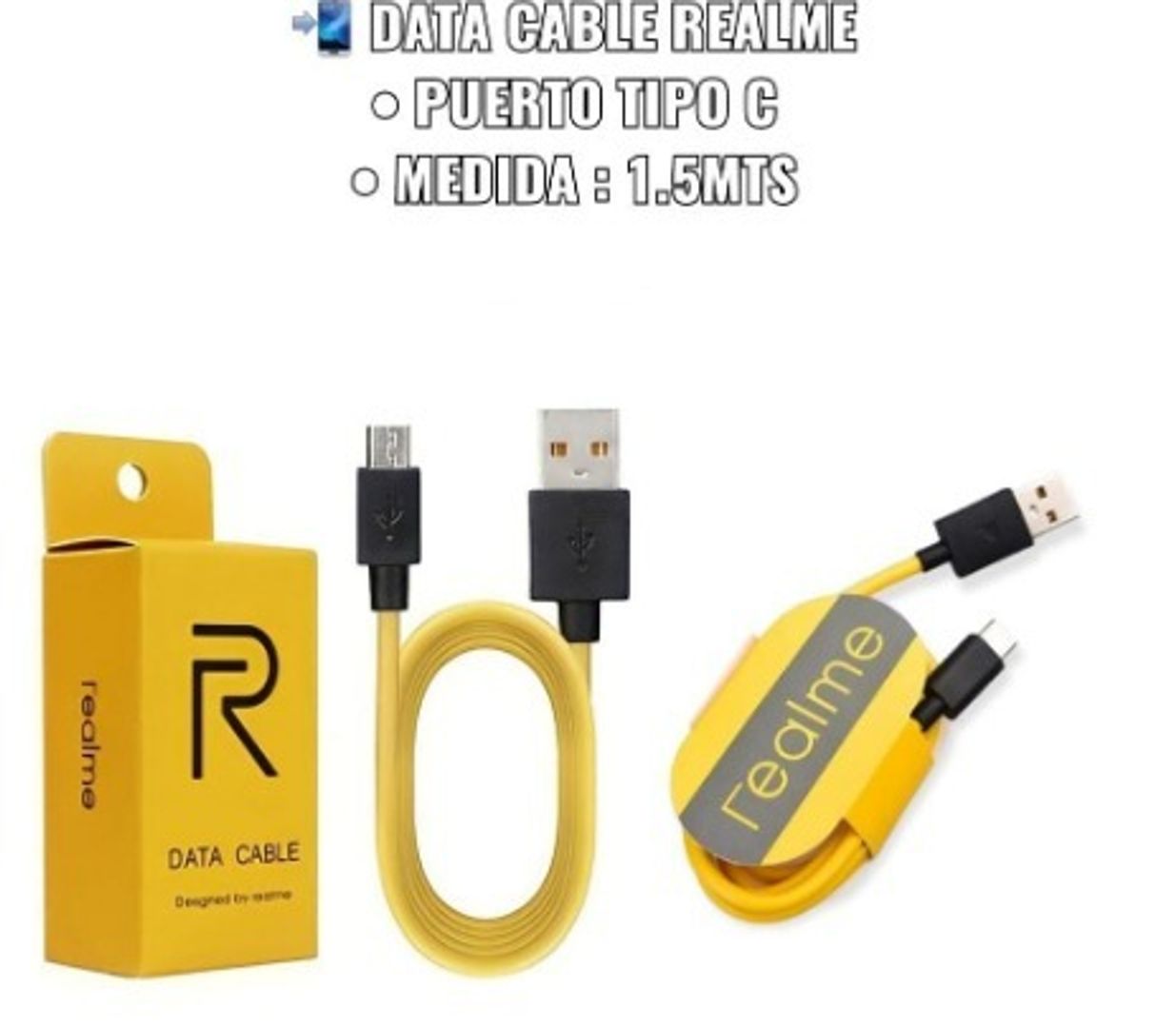 CABLE DE DATOS REALME TIPO C