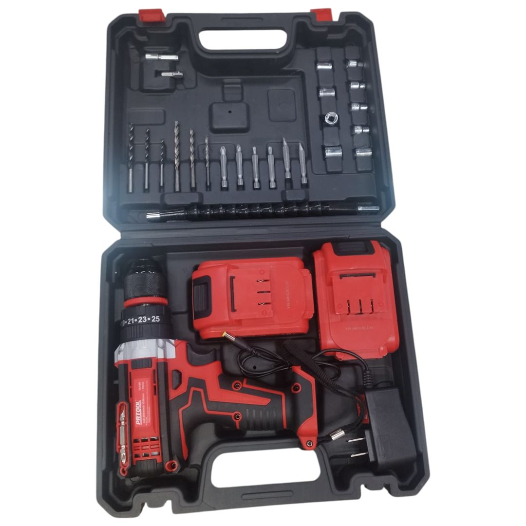 TALADRO INALAMBRICO 2 BATERIAS 